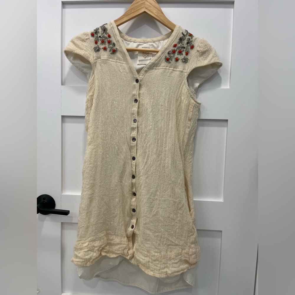 Pretty Anthropologie embroidered dress or tunic - Picture 2 of 10